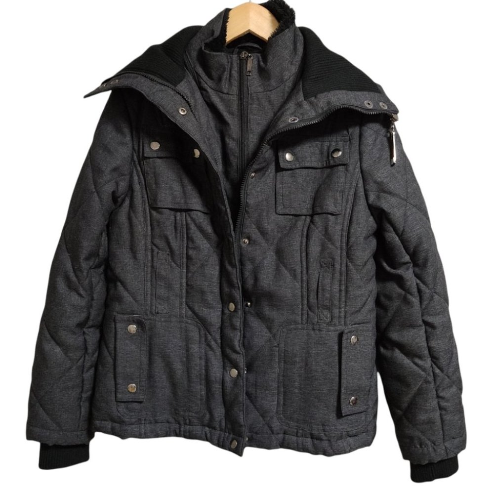Point Zero Dark Grey Winter Jacket Size Small
